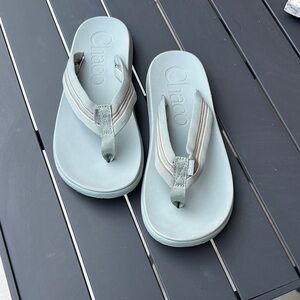 Chaco Sky Blue Flip Flops